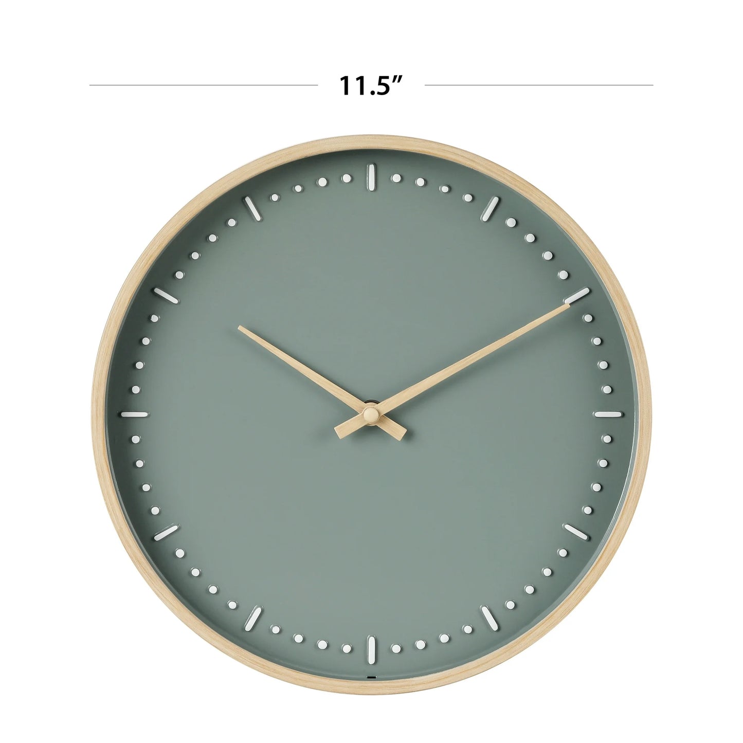 Better Homes & Garden 11.5" Quartz Indoor Decorative Clock, Raised Hour and Minute Markers