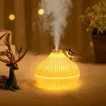 DAKIMOE 300ML Cool Mist Mini Humidifier with Night Light (Flower Vase Shape)