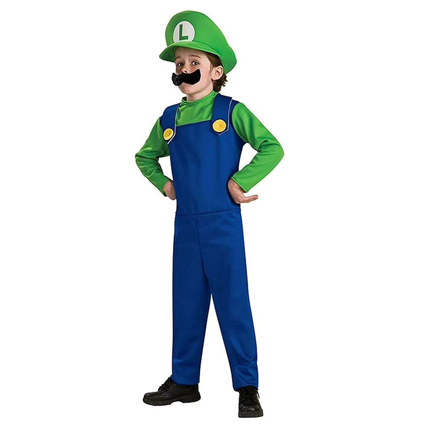Disguise Cosplay Super Mario Brothers Boys Classic Mario Halloween Costume