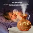 DAKIMOE 300ML Cool Mist Mini Humidifier with Night Light (Flower Vase Shape)
