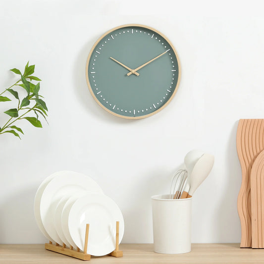 Better Homes & Garden 11.5" Quartz Indoor Decorative Clock, Raised Hour and Minute Markers