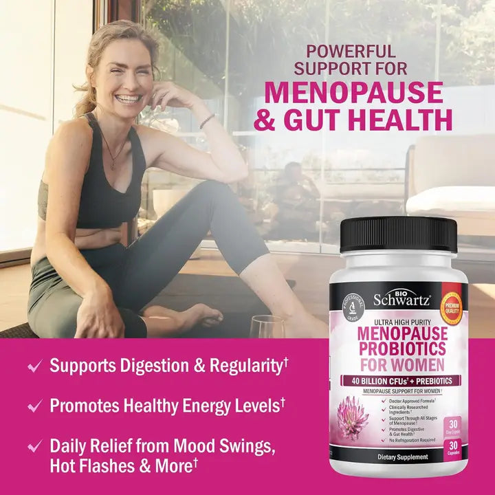 Menopause Probiotics For Women Symptom Relief (30 Cap) (Pack Of 3)