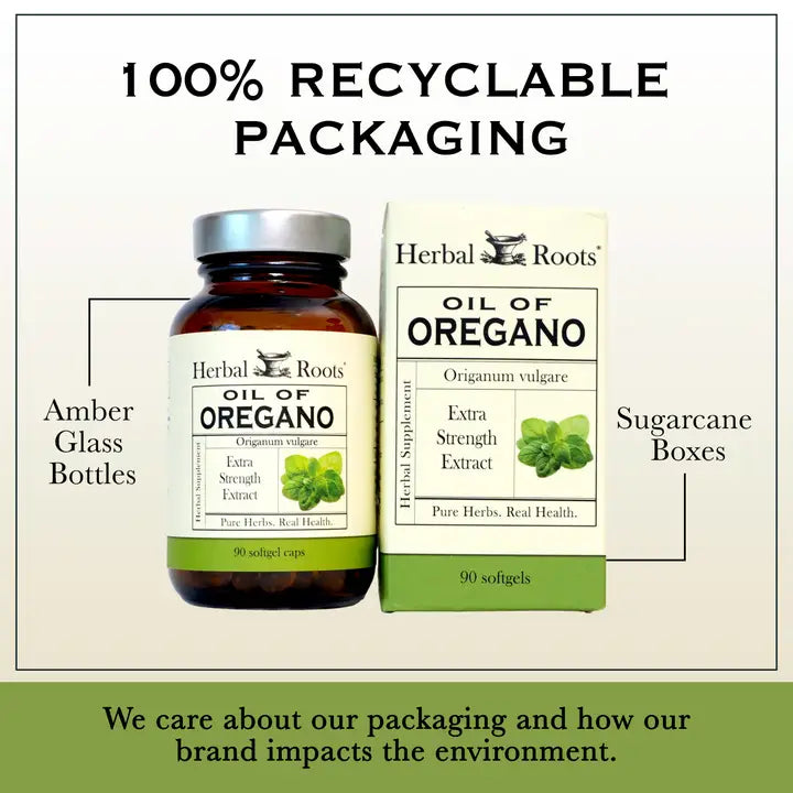 Herbal Roots Oil of Oregano Capsules (Pack of 6)